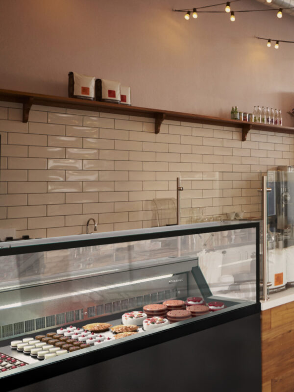 Empty cafe or bar interior, daytime