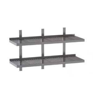 mensola forata doppia