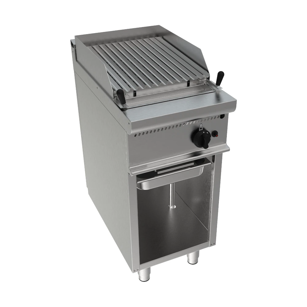 Griglia pietra lavica larghezza 40 cm