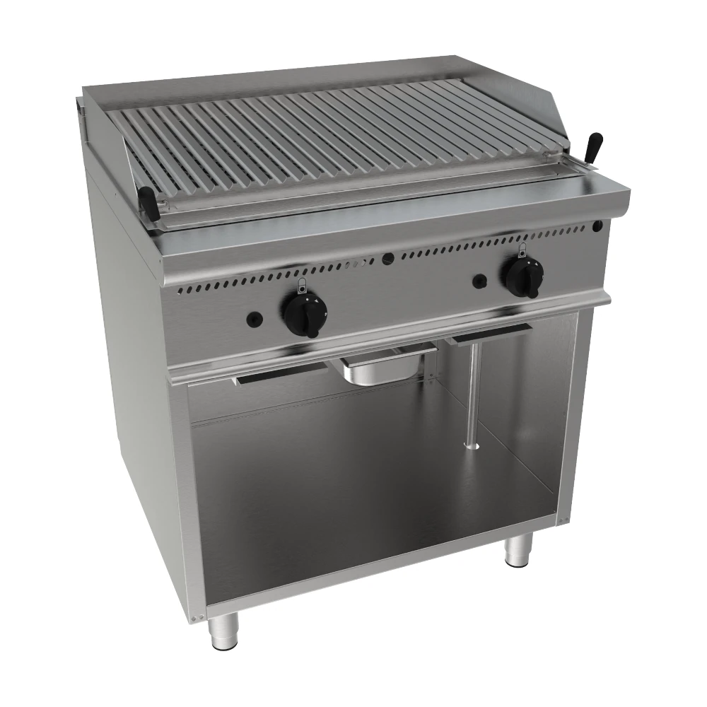 Griglia pietra lavica larghezza 80 cm