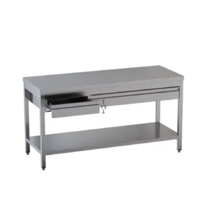 tavolo acciaio inox con cassetti