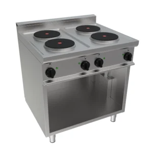 Cucina elettrica con quattro zone di cottura