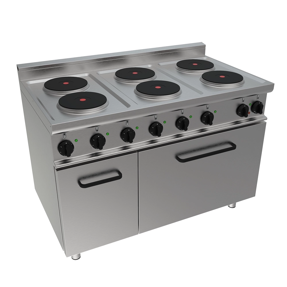 Cucina elettrica sei zone con forno