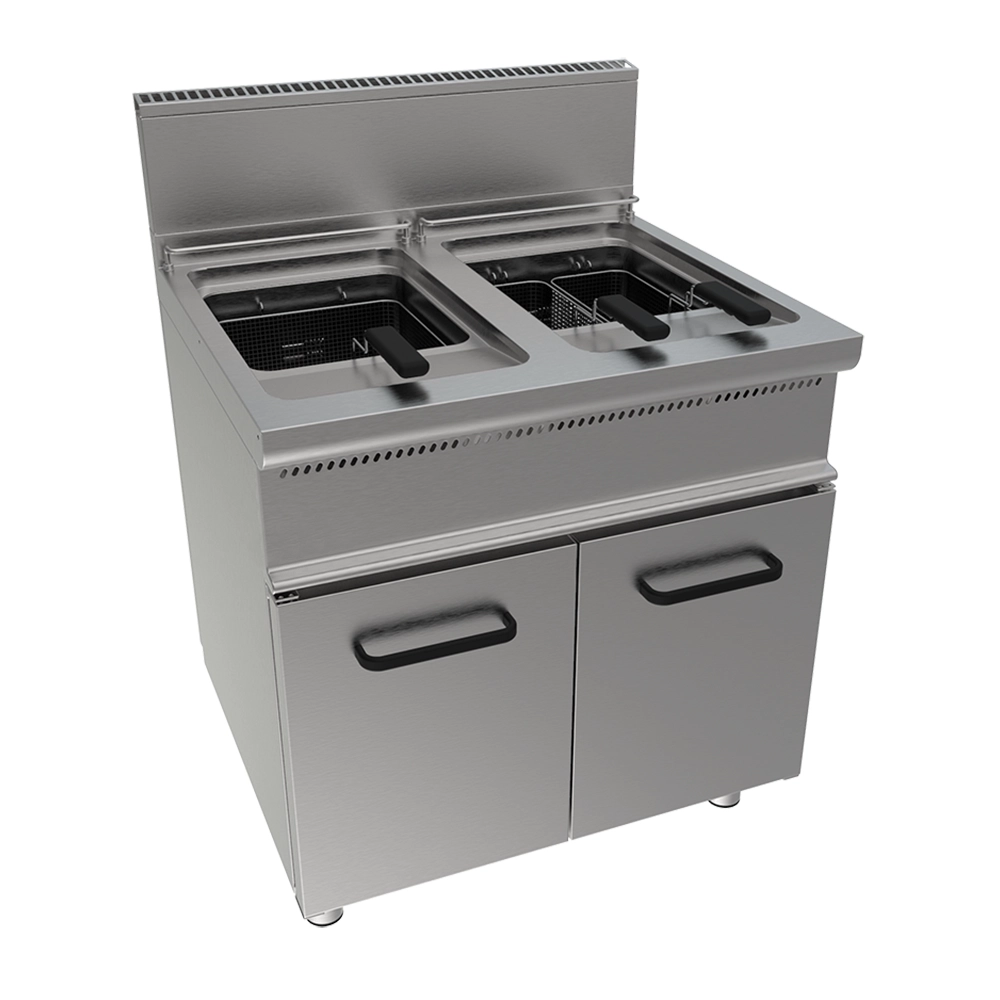 Friggitrice gas due vasche da 17 litri