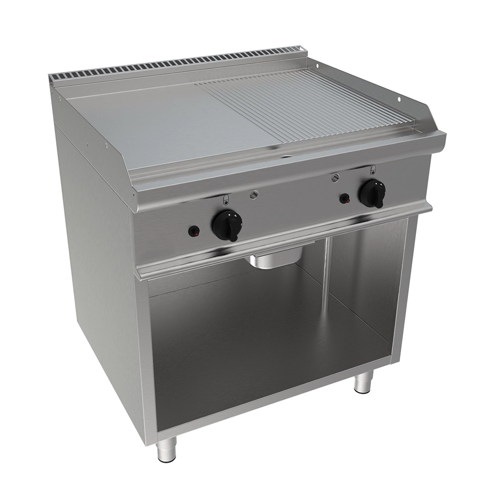 Frytop piastre miste profondita' 70 cm larghezza 70 cm